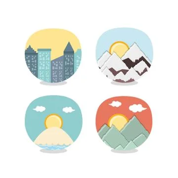 Travel vacations set icons icon vector ilustration Stock Illustration