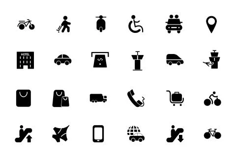 Travel Vector Icons Pack Stock Illustration