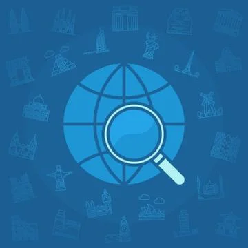 Travel vector illustration Stock-Illustration