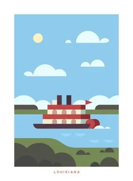 Travel vector poster. USA. Stock Illustration