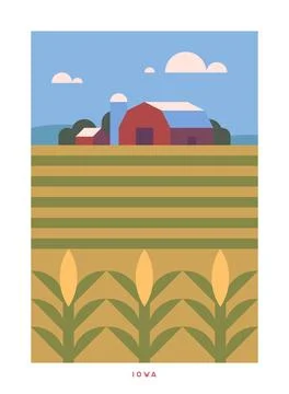 Travel vector poster. USA. Stock Illustration
