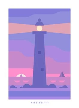Travel vector poster. USA. Stock Illustration