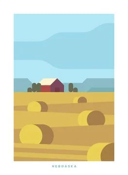 Travel vector poster. USA. Stock Illustration