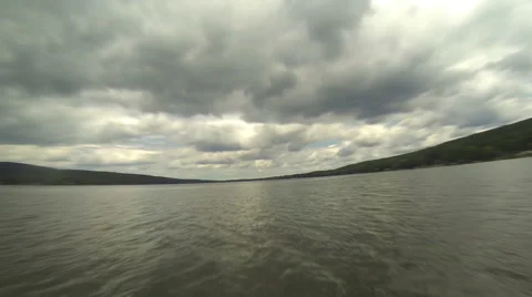 Travel on Water Surface Stock Footage 57751325