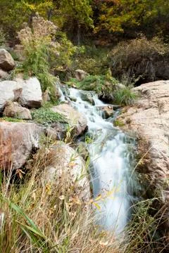 Travel waterfall landscape Stock Photos