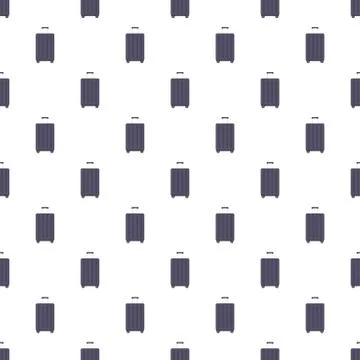 Travel wheels bag pattern seamless vector Stock Illustration