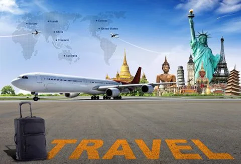 Travel the world Stock Illustration
