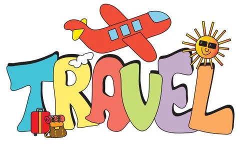 Travel written Stock Illustration