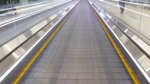 Travelator Stock Footage 125340707