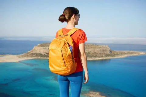 Traveler with backpack Stock Photos