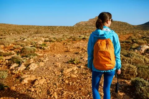 Traveler with backpack Stock Photos