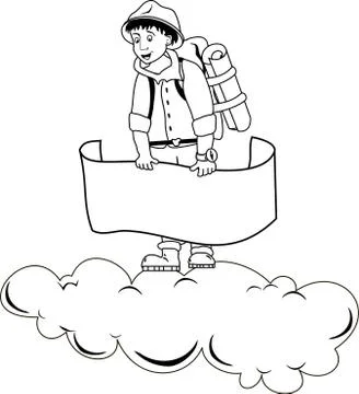 Traveler Stock Illustration