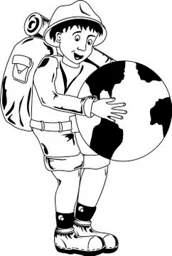 Traveler Stock Illustration