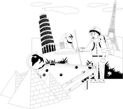 Traveler Stock Illustration