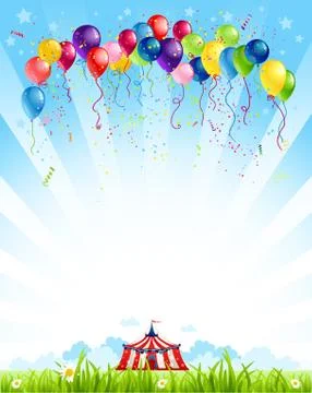 Traveling circus Stock Illustration