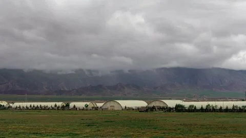 Traveling clouds Stock Footage 143962057