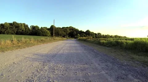 Traveling Down a Dirt Road Stock Footage 59339709