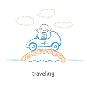 Traveling Stock Illustration