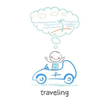 Traveling Stock Illustration