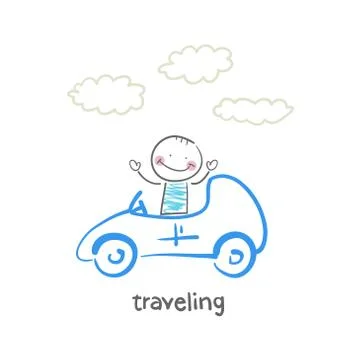 Traveling Stock Illustration