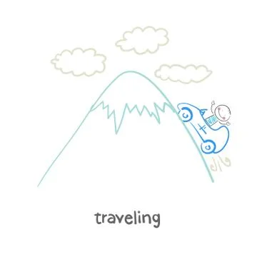 Traveling Stock Illustration