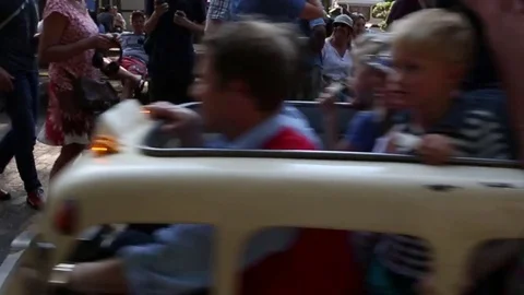 Traveling magic bus Stock Footage 80114001