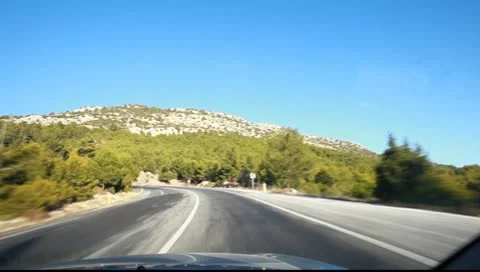 Traveling in the mountains Stock Footage 10597356