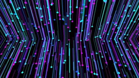 Traveling particles. Stock Footage 129392293