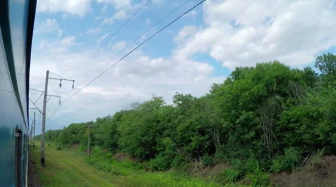 Traveling by Passenger Train. Stock Footage 53197315