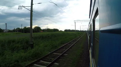 Traveling by Passenger Train. Stock Footage 55518871