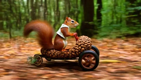 Traveling squirrel Video stock 309933500