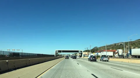 Traveling through the Border Checkpoint at Camp Pendelton Stock-Footage 59986311
