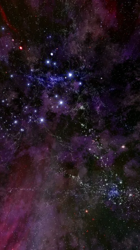Traveling Through Cosmic Star Fields Stock Footage 303520450