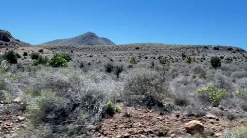 Traveling through the desert Stock Footage 313267268