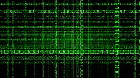 Traveling Through Layers of Computer Digits Stock-Footage 49485951