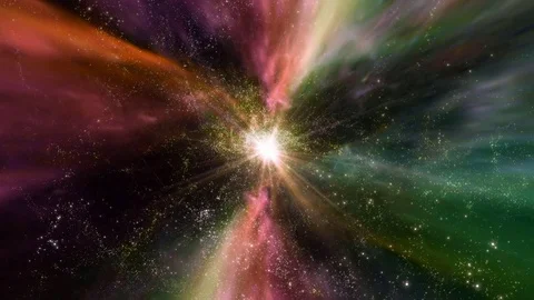 Traveling through star fields and galaxies in space Stock Footage 70817290