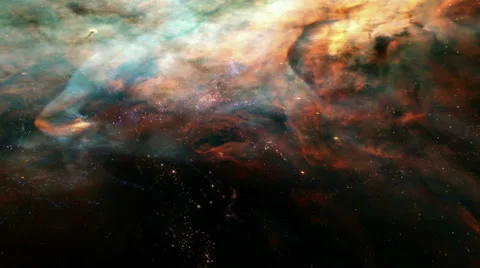 Traveling through star fields in deep space - Space 2091 HD, 4K Stock Footage 50545037