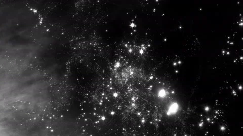 Traveling through star fields in deep space - Star Warp 041 HD, 4K Stock-Footage 60111342