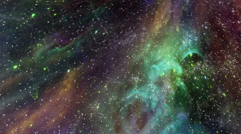 Traveling through star fields in deep space - Space Travel 2041 HD, 4K Stock Footage 61362209