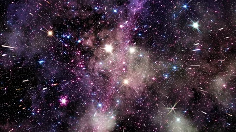 Traveling through star fields in outer space - The Heavens 0203 HD, 4K Stock Footage 62846041