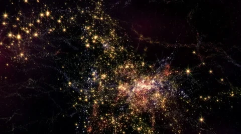 Traveling through star fields in outer space - Space 2179 HD, 4K Stock Footage Stock Footage 65279150