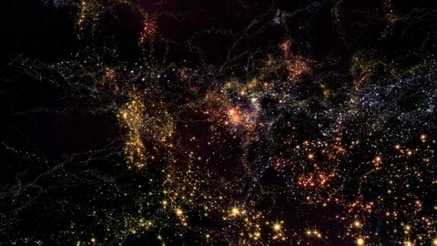 Traveling Through Star Fields in Outer Space Stock Footage 89016133