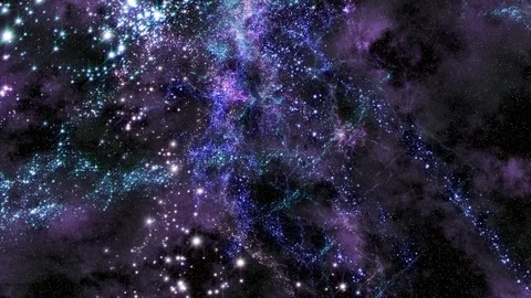 Traveling Through Star Fields in Space Stock Footage 87949827