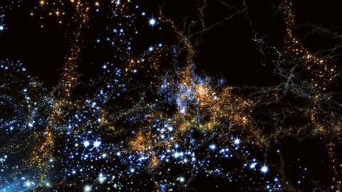Traveling Through Star Fields in Space Stock Footage 91046183