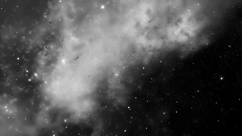 Traveling Through Star Fields in Space to a Distant Galaxy Video stock 101062408