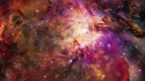 Traveling through star fields in space to a distant galaxy Stock Footage 246172751