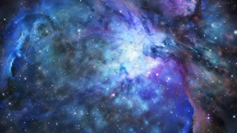 Traveling through star fields in space to a distant galaxy Stock Footage 246172755