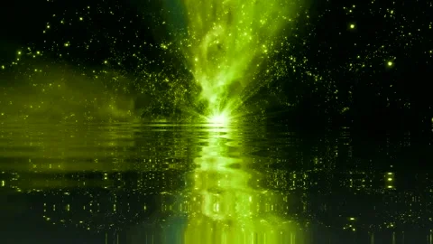 Traveling through star fields in space as a supernova bursts light  3D Stock Footage 253703414