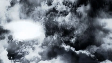 Traveling Through Storm Clouds with Words Stock Footage 49484741