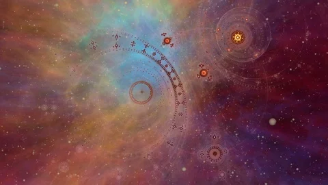 Traveling through time and space Stock Footage 88561141